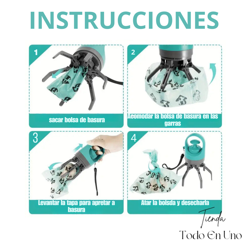 RECOGEDOR DE EXCREMENTOS ESTILO ARAÑA